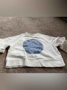 Stella McCartney Classic White Crewneck Sweatshirt，little girl 8years